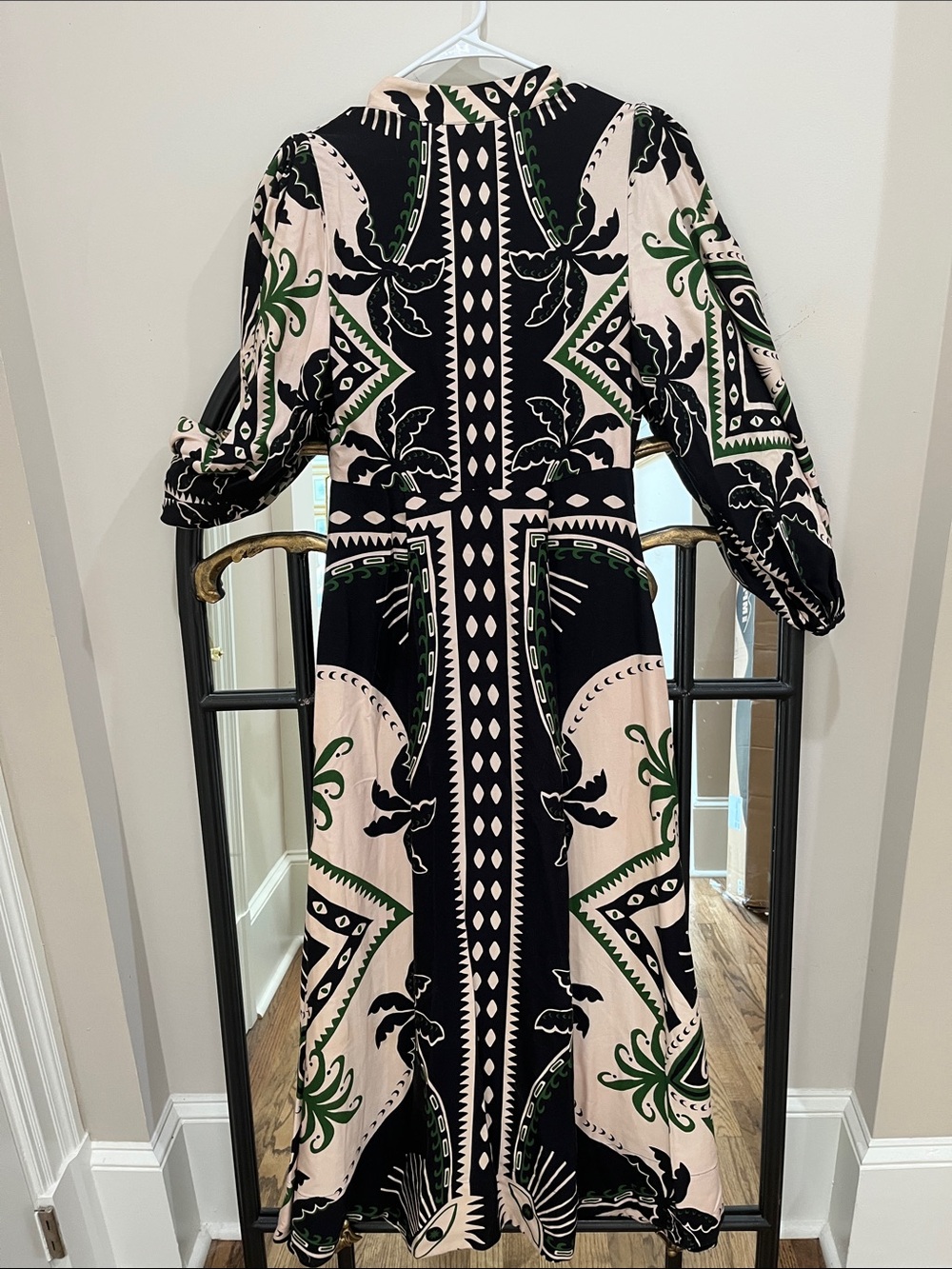 FARM Rio Black, Cream & Green Maxi Dress - Picture 7 of 9